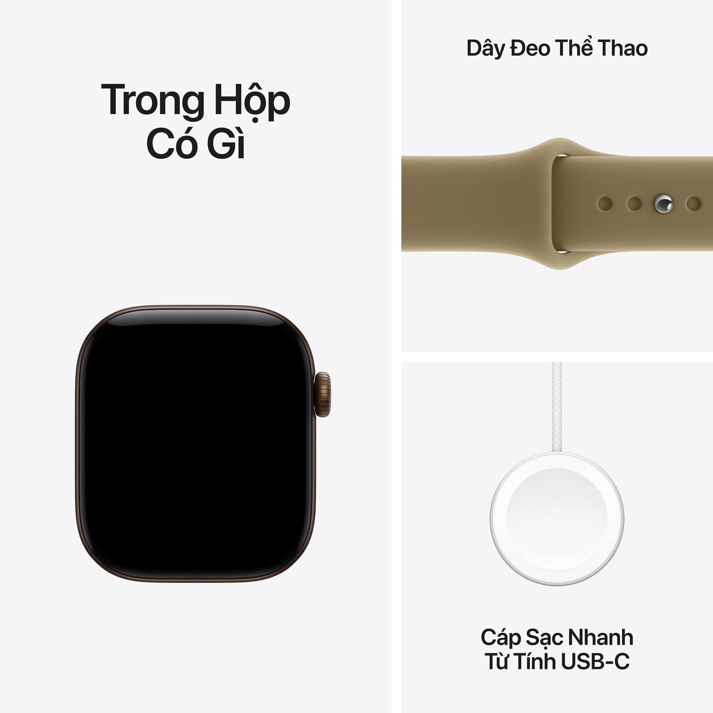 Apple Watch Series 12 GPS + Cellular 46mm viền nhôm dây silicone Màu Xám - đồng