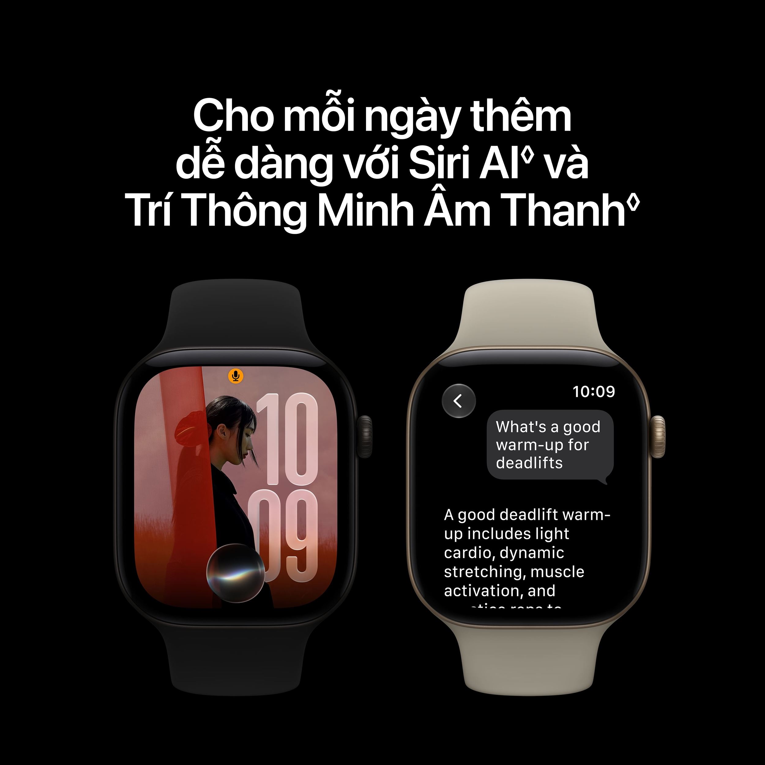 Apple Watch Series 12 GPS + Cellular 46mm viền nhôm dây silicone Màu Trắng - Vàng