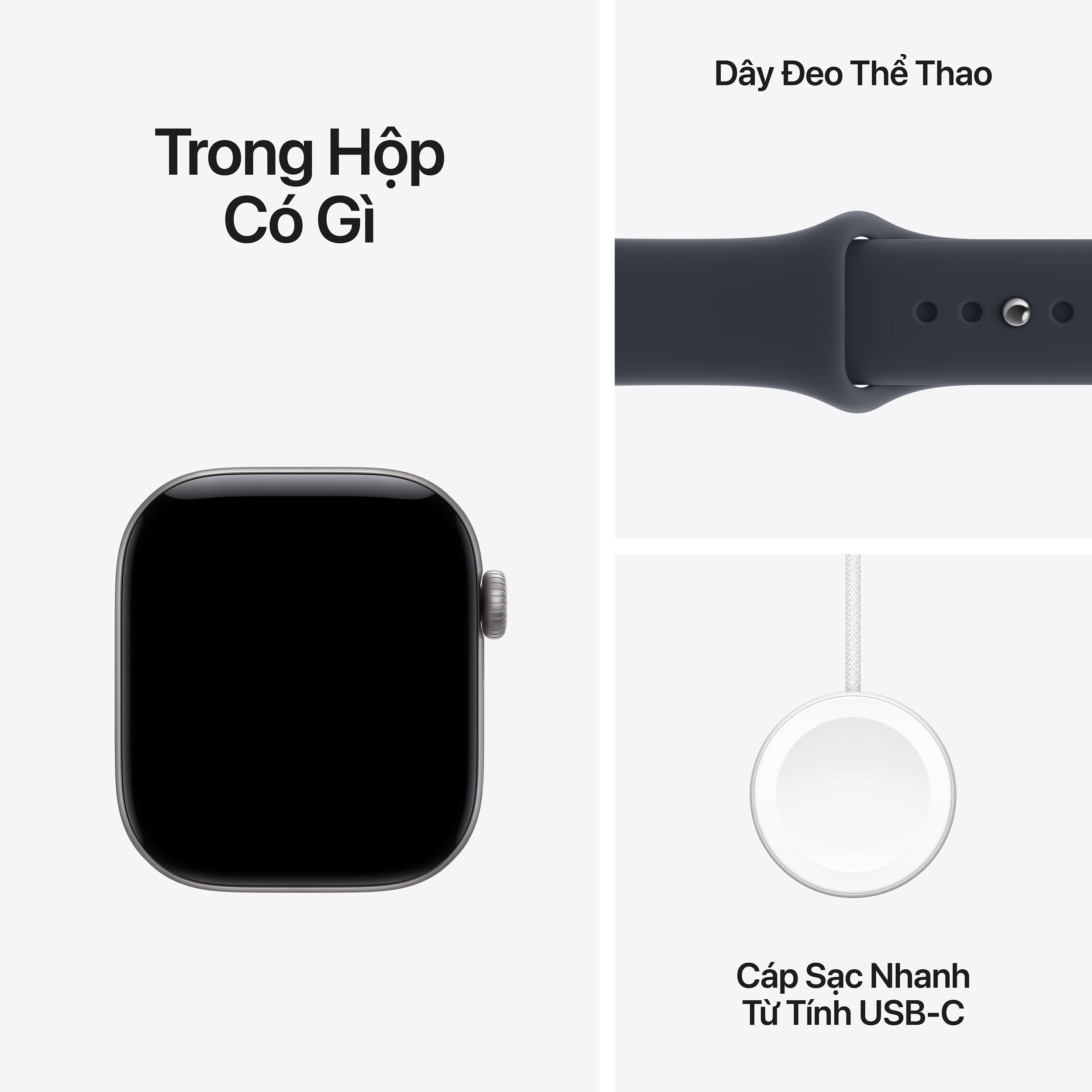 Apple Watch Series 12 GPS + Cellular 46mm viền nhôm dây silicone Màu Xám nhạt