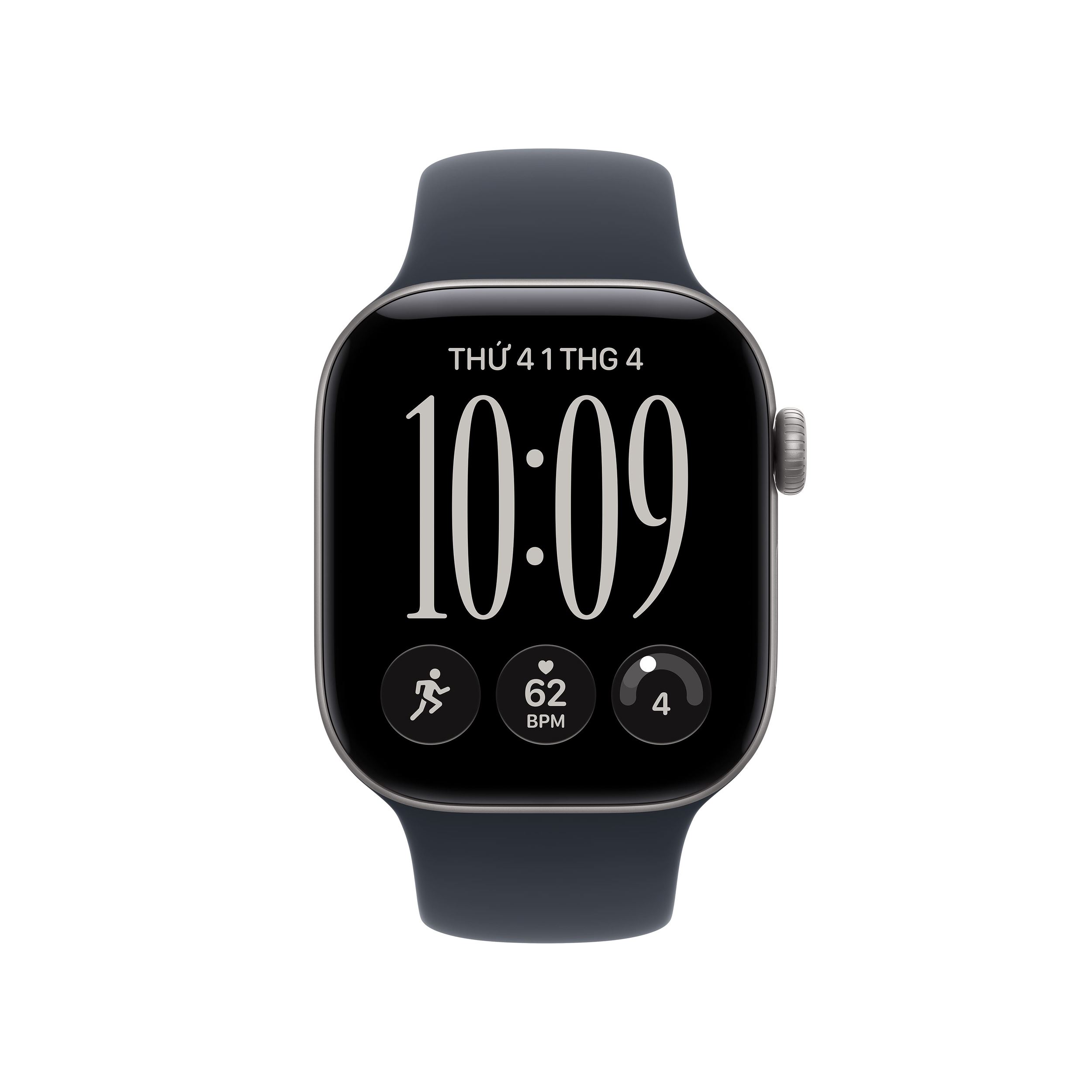 Apple Watch Series 12 GPS + Cellular 46mm viền nhôm dây silicone Màu Xám nhạt