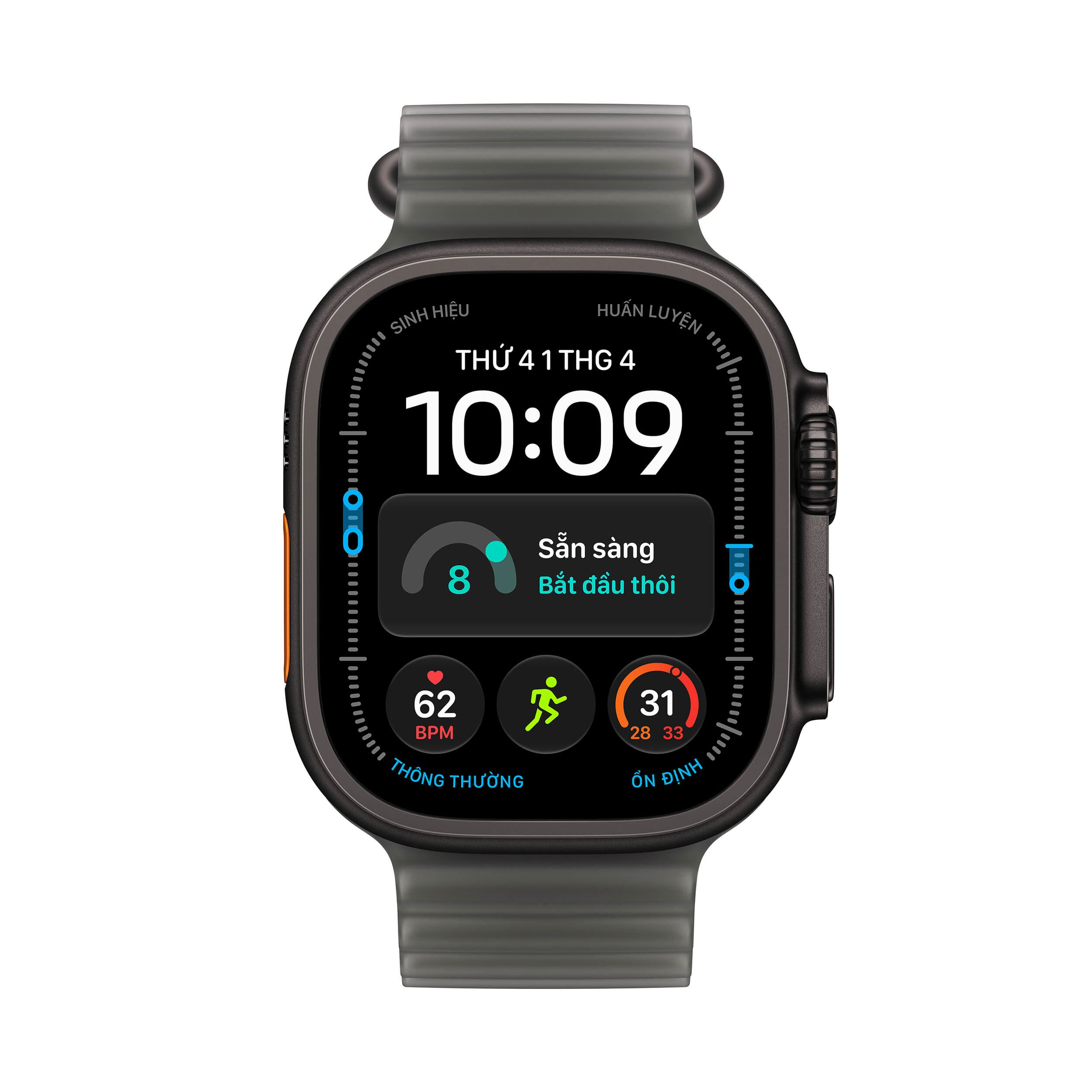 Apple Watch Ultra 4 GPS + Cellular 49mm viền Titanium dây Ocean Titan đen - 2
