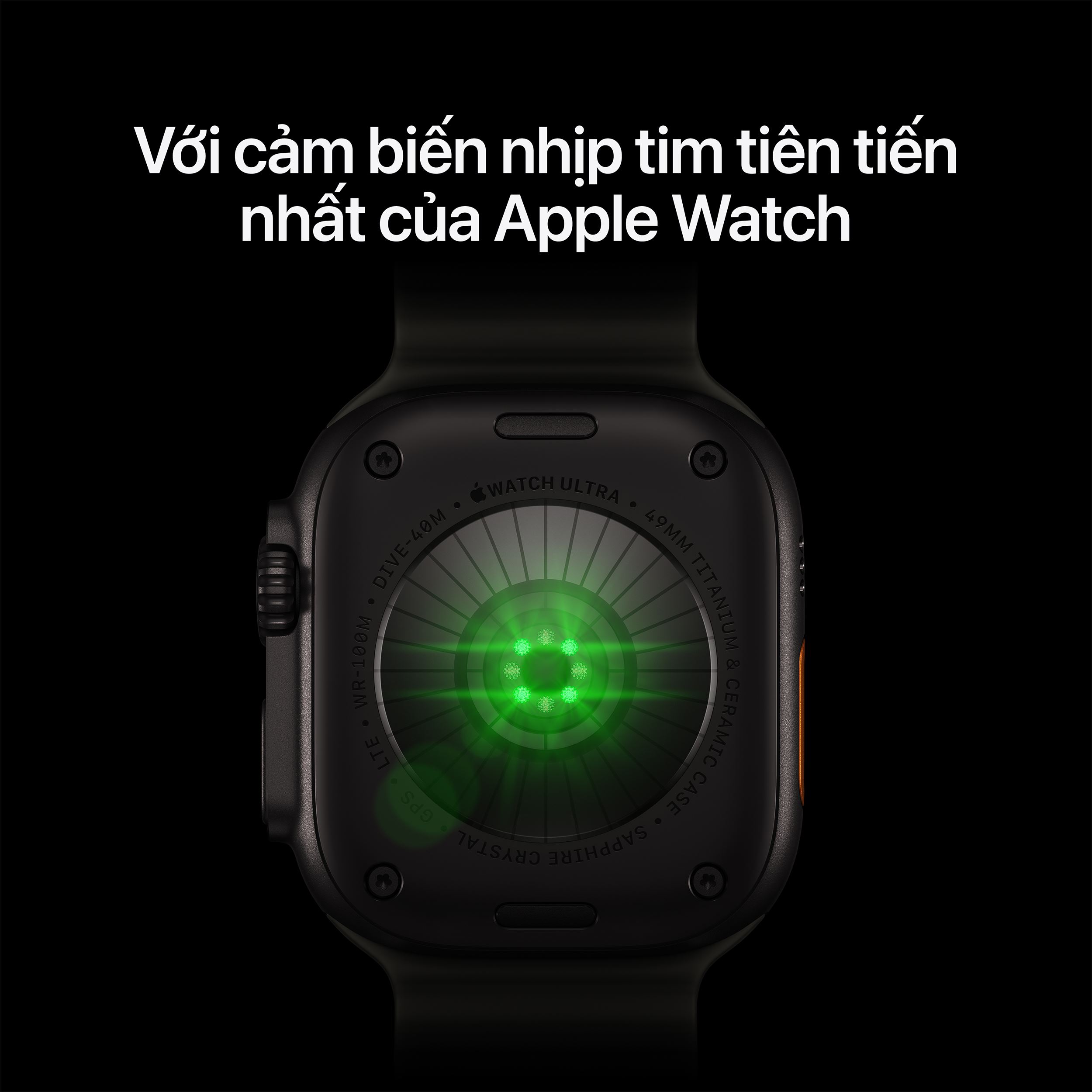 Apple Watch Ultra 4 GPS + Cellular 49mm viền Titanium dây Ocean Màu Titan tự nhiên