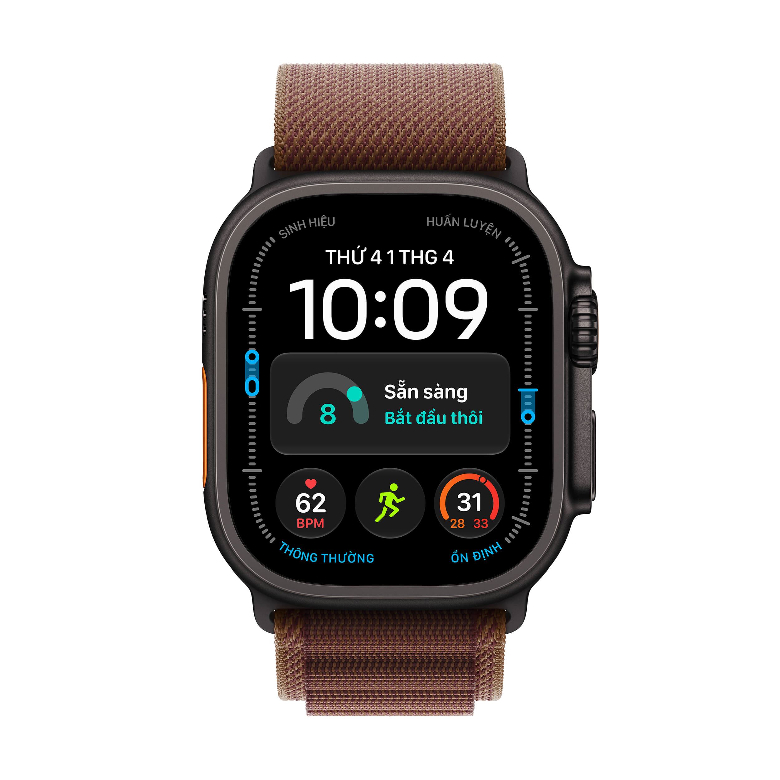 Apple Watch Ultra 4 GPS + Cellular 49mm viền Titanium dây Alpine Titan đen - 2