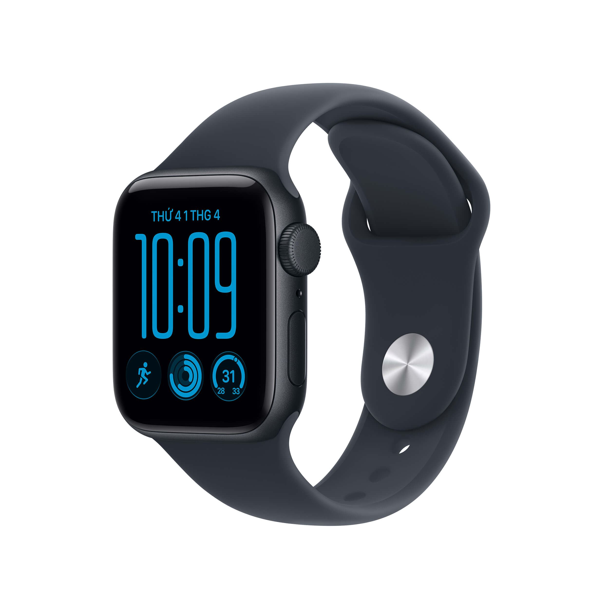 Apple Watch SE 3 GPS 40mm viền nhôm dây thể thao 2026 Màu Ghi đen