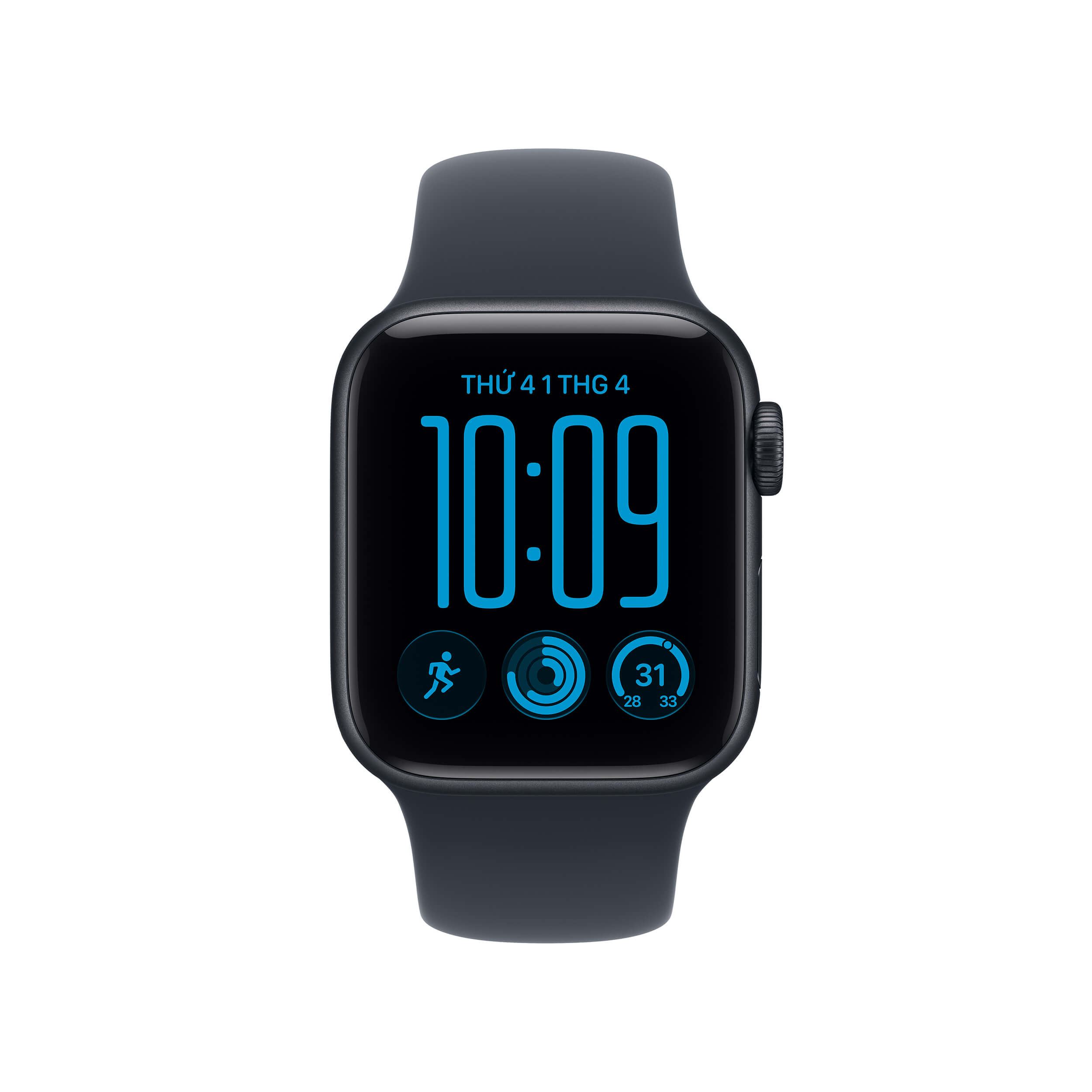 Apple Watch SE 3 GPS 40mm viền nhôm dây thể thao 2026 Màu Ghi đen