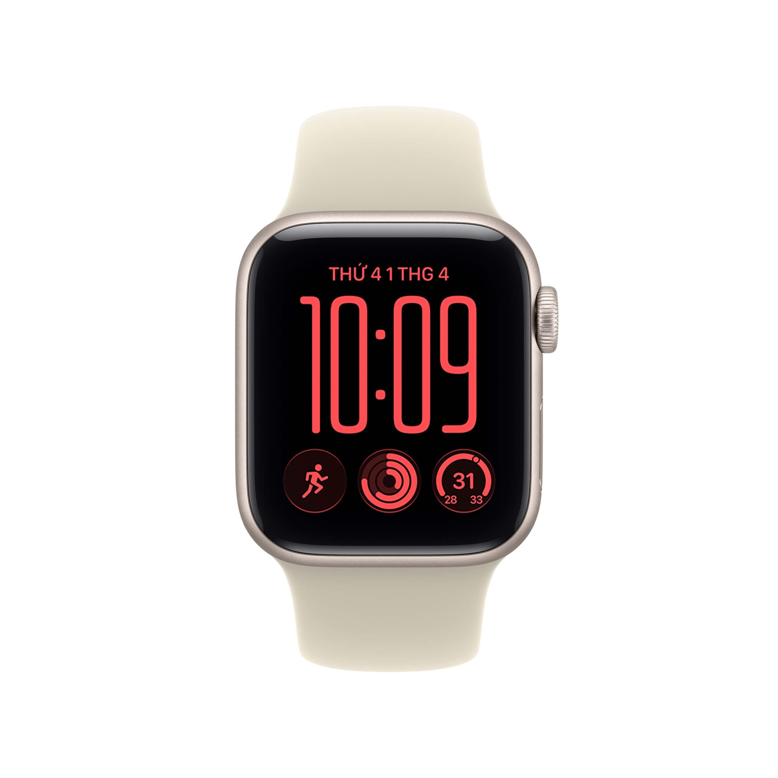 Apple Watch SE 3 GPS 40mm viền nhôm dây thể thao 2026 Màu Vàng đồng