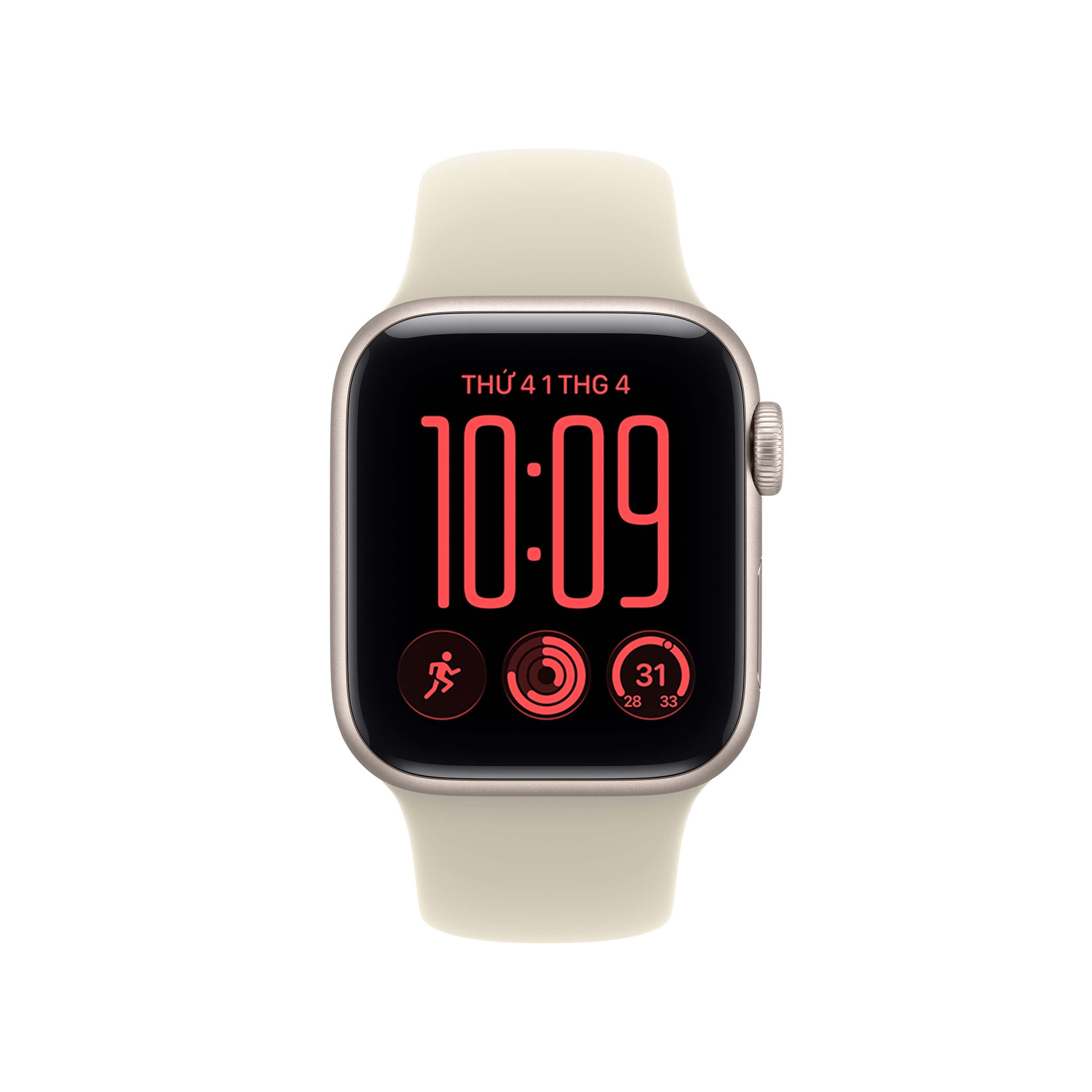 Apple Watch SE 3 GPS + Cellular 40mm viền nhôm dây thể thao 2026 Màu Vàng đồng