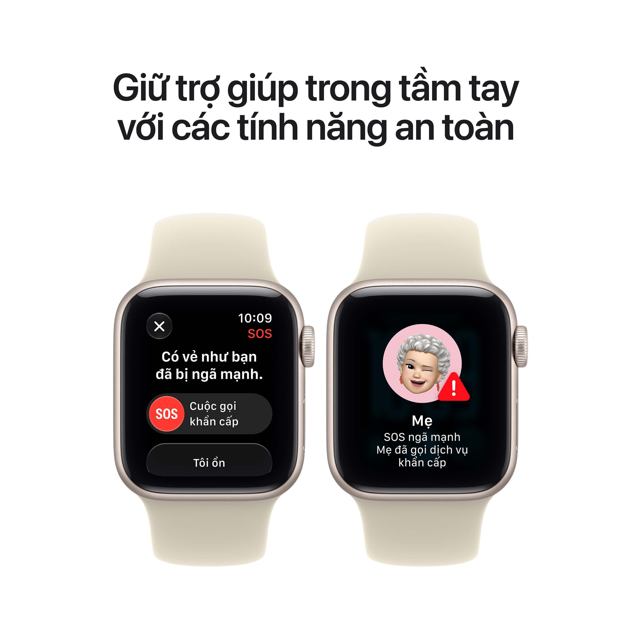 Apple Watch SE 3 GPS + Cellular 40mm viền nhôm dây thể thao 2026 Màu Vàng đồng