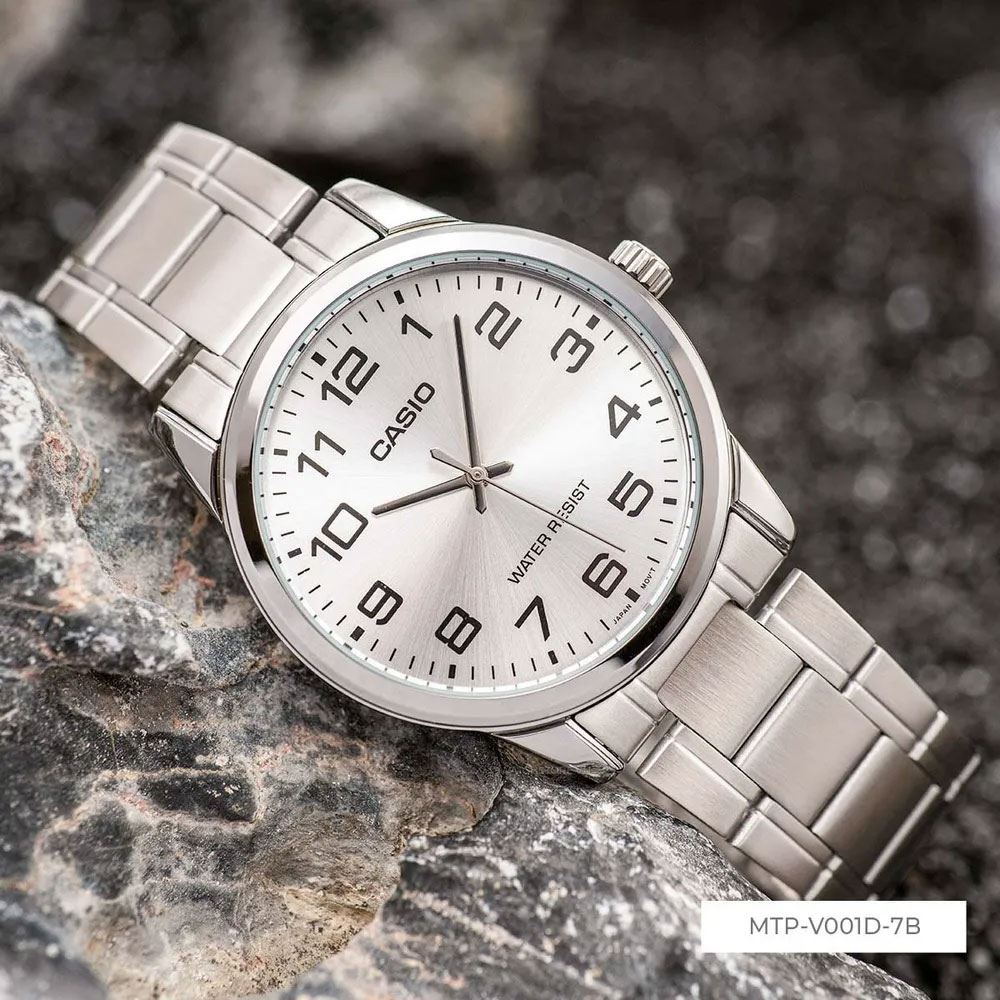 Đồng hồ Nam Casio Timeless MTP-V001D-7BUDF Màu Bạc