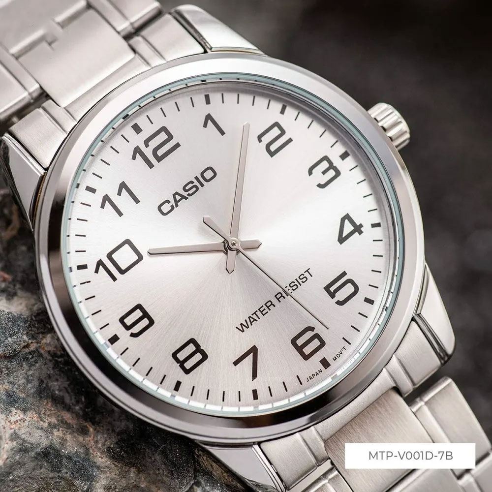 Đồng hồ Nam Casio Timeless MTP-V001D-7BUDF Màu Bạc