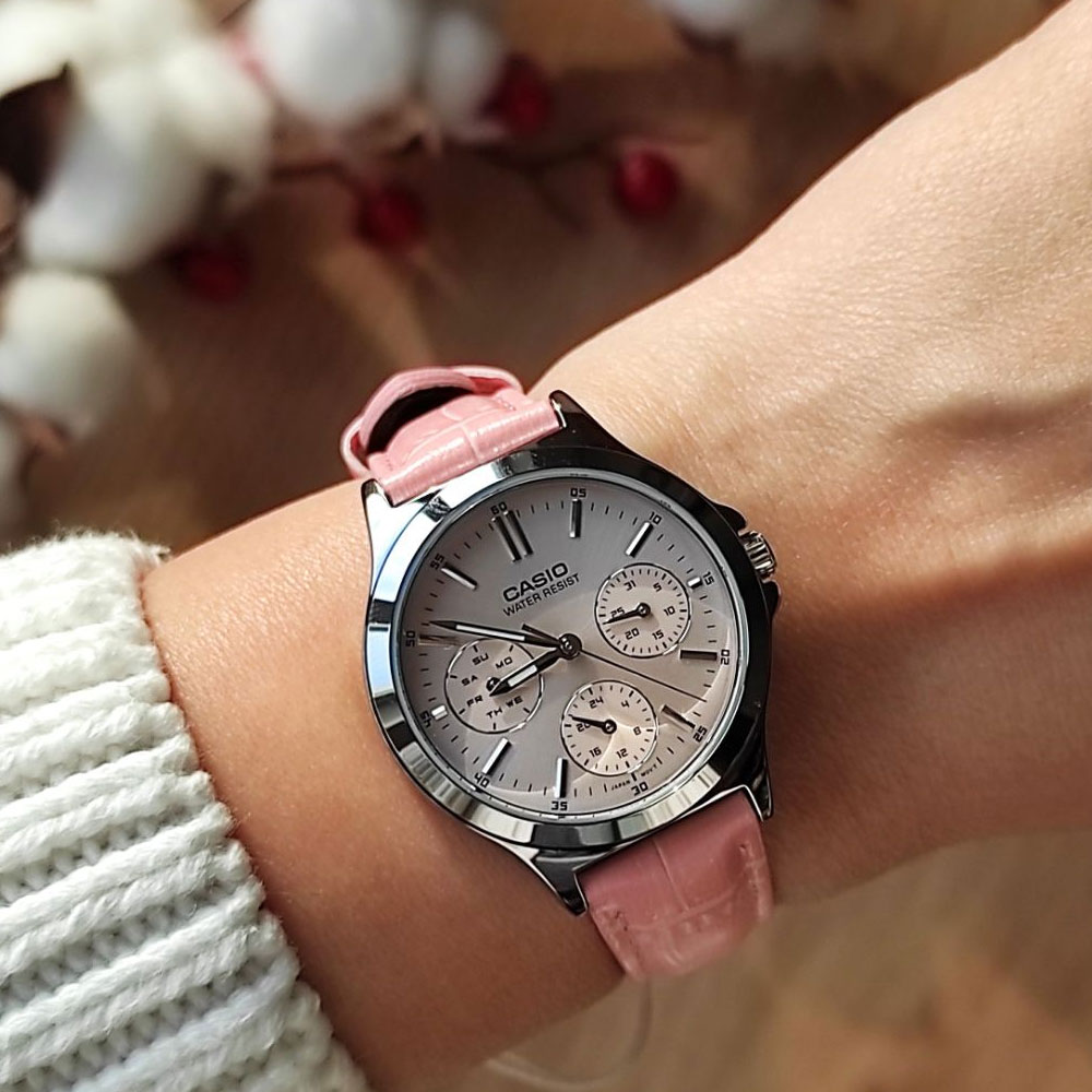 Đồng hồ Nữ Casio Timeless LTP-V300L-4AUDF Màu Hồng