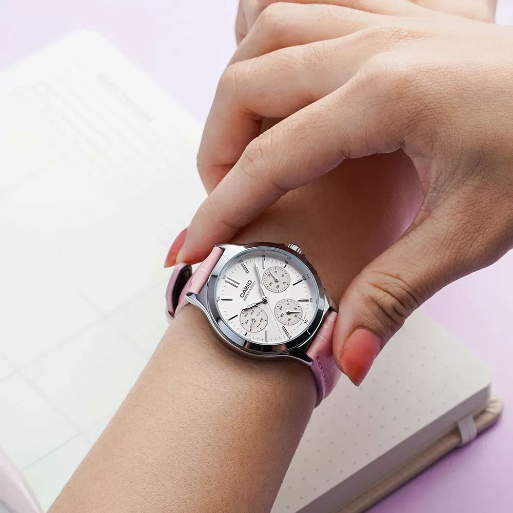 Đồng hồ Nữ Casio Timeless LTP-V300L-4AUDF Màu Hồng