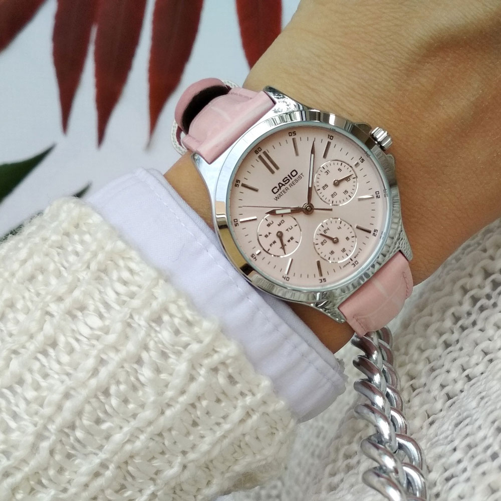 Đồng hồ Nữ Casio Timeless LTP-V300L-4AUDF Màu Hồng