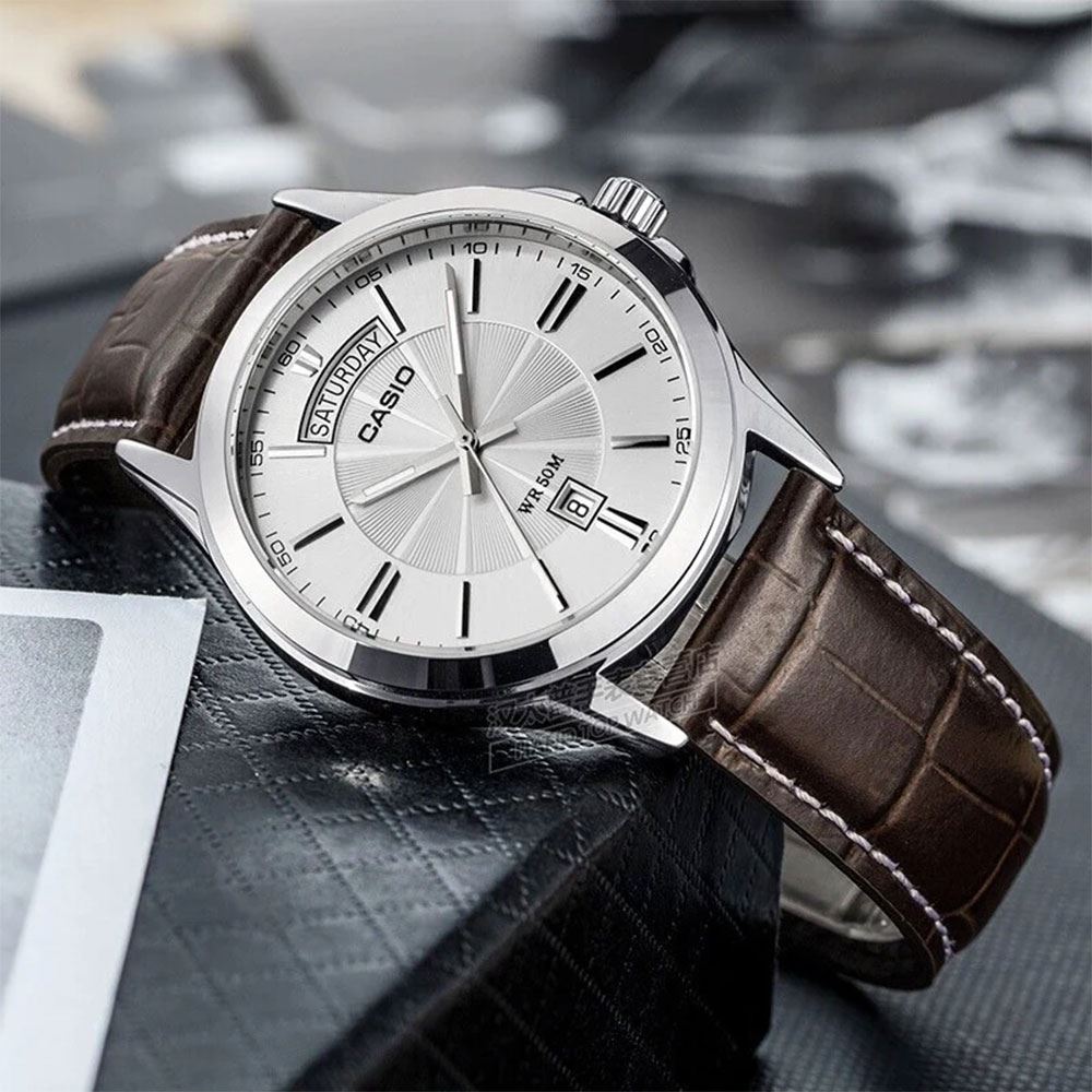 Đồng hồ Nam Casio Timeless MTP-1381L-7AVDF Màu Nâu