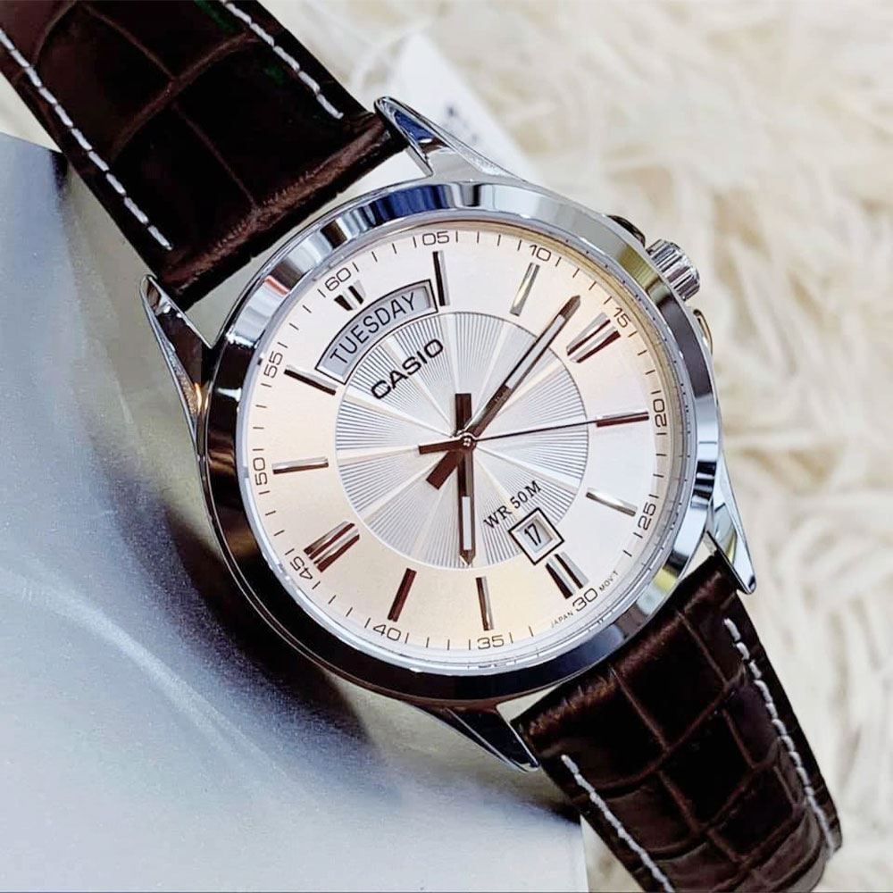 Đồng hồ Nam Casio Timeless MTP-1381L-7AVDF Màu Nâu