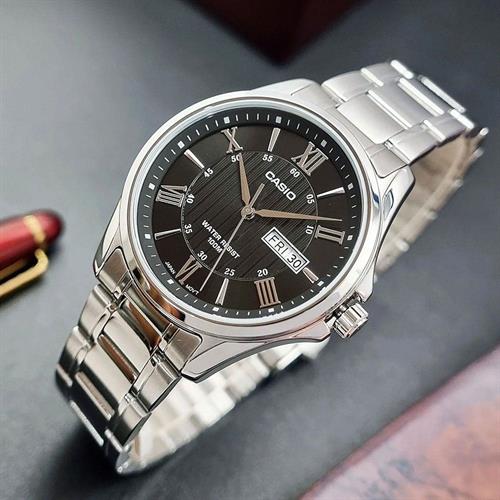 Đồng hồ Nam Casio MTP-1384D-1AVDF Màu Bạc