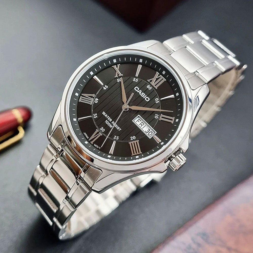 Đồng hồ Nam Casio Timeless MTP-1384D-1AVDF Màu Bạc