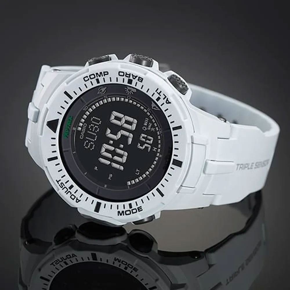 Đồng hồ Casio Protrek 47 mm Nam PRG-300-7DR Màu Trắng