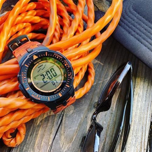 Đồng hồ Casio Protrek 47 mm Nam PRG-300CM-4DR Màu Cam