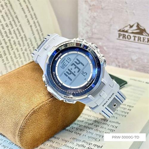 Đồng hồ Casio Protrek 47 mm Nam PRW-3000G-7DR Màu Trắng