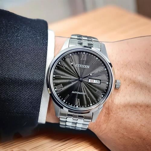 Đồng hồ Citizen Mechanical 40 mm Nam NH7501-85H Màu Bạc