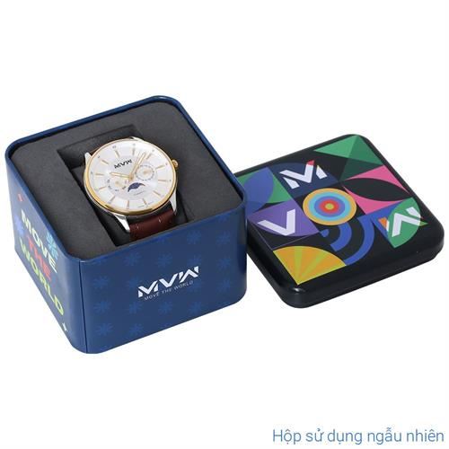 Đồng hồ MVW 44 mm Nam ML085-01-SM Màu Nâu
