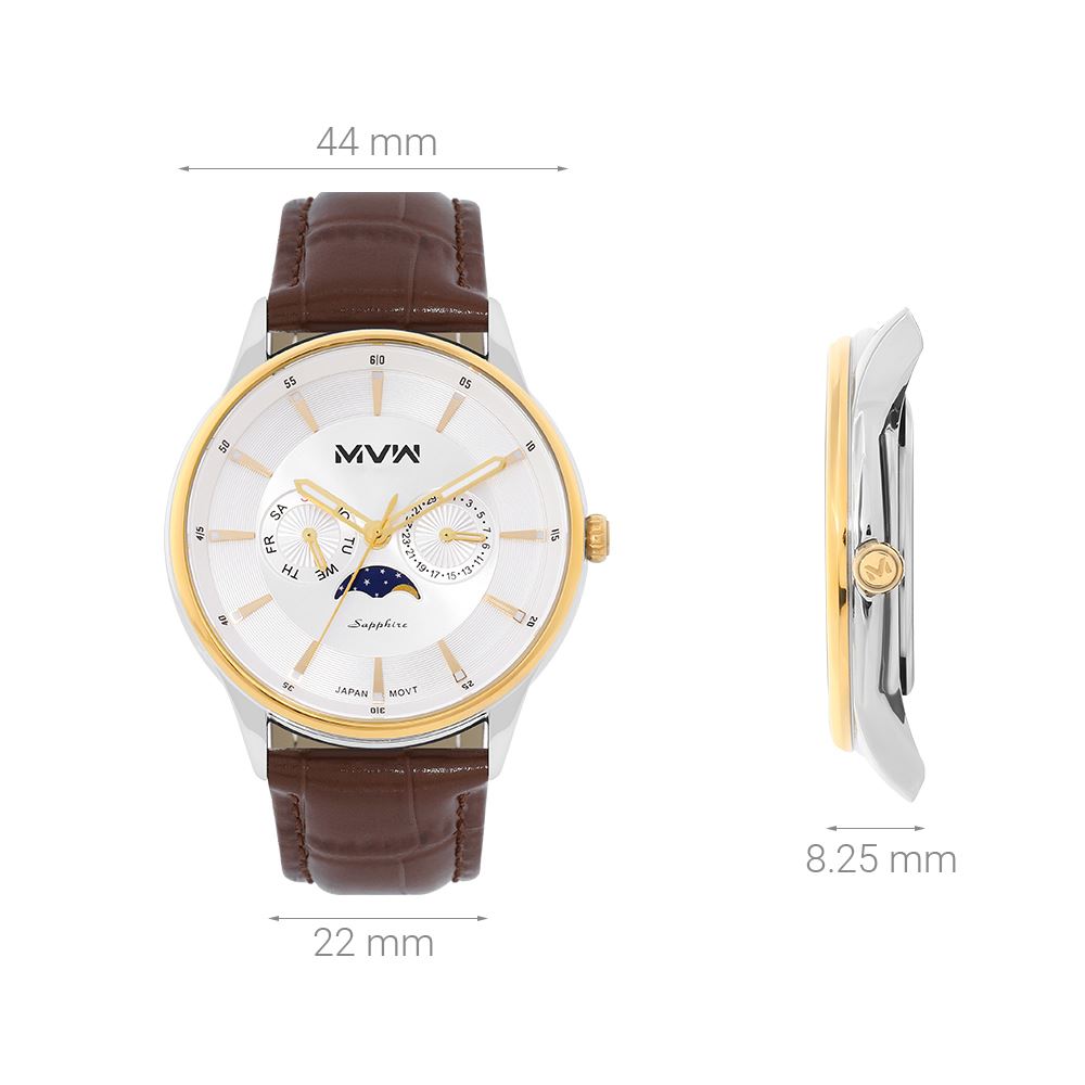 Đồng hồ MVW 44 mm Nam ML085-01-SM - 6