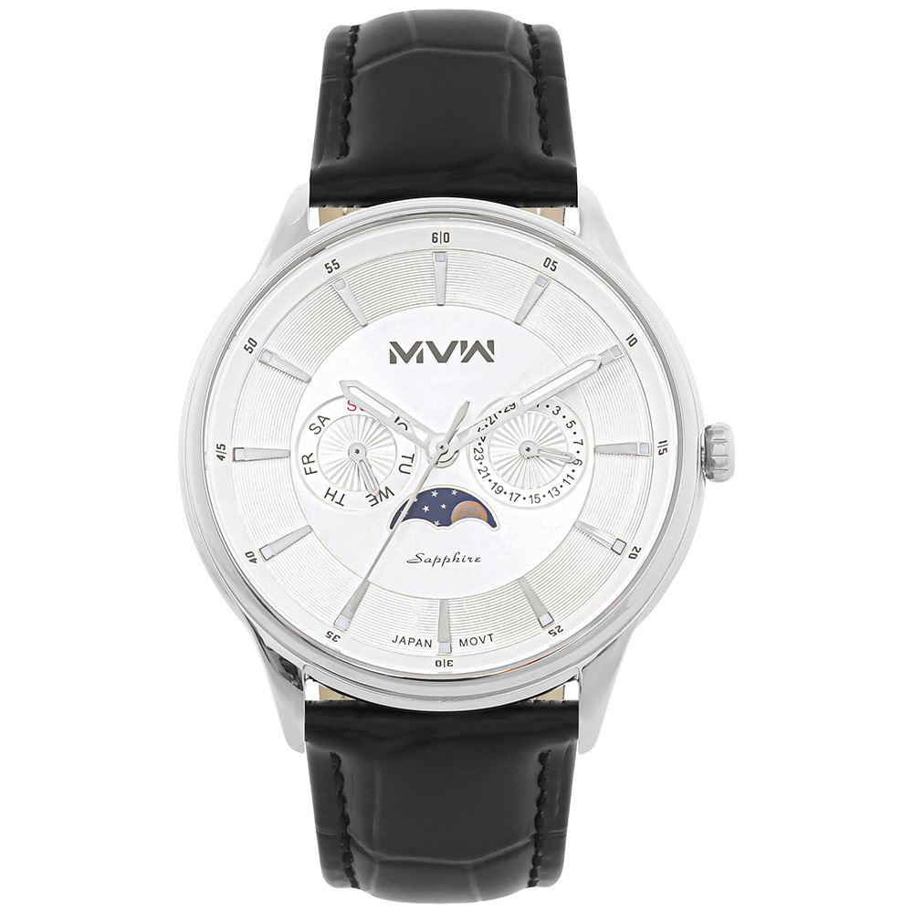 Đồng hồ MVW 44 mm Nam ML085-02-SM Màu Đen