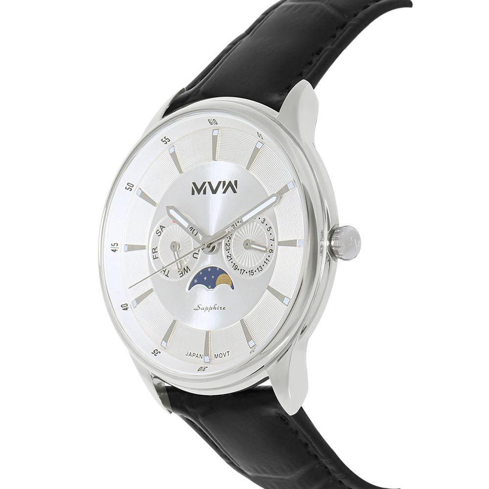 Đồng hồ MVW 44 mm Nam ML085-02-SM Màu Đen
