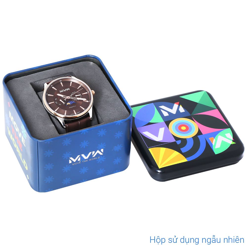 Đồng hồ MVW 44 mm Nam ML085-03-SM Màu Nâu