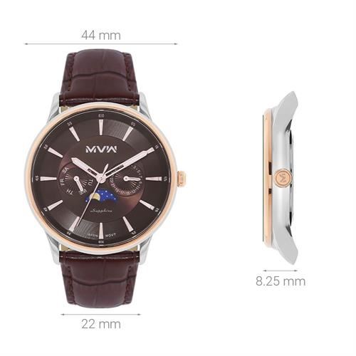 Đồng hồ MVW 44 mm Nam ML085-03-SM Màu Nâu