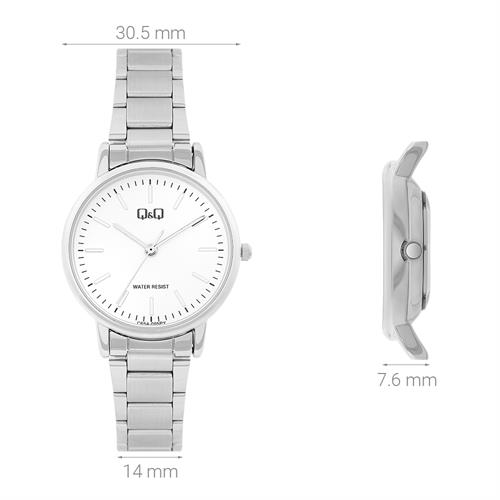 Đồng hồ Q&Q 30.5 mm Nữ C65A-005PY Màu Bạc