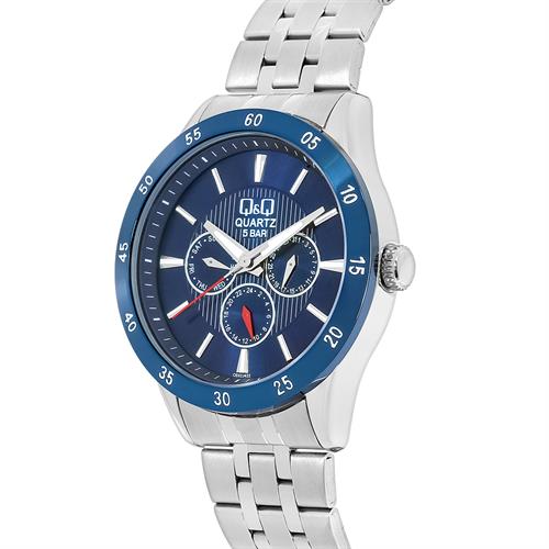 Đồng hồ Q&Q 44 mm Nam CE02J422Y Màu Bạc