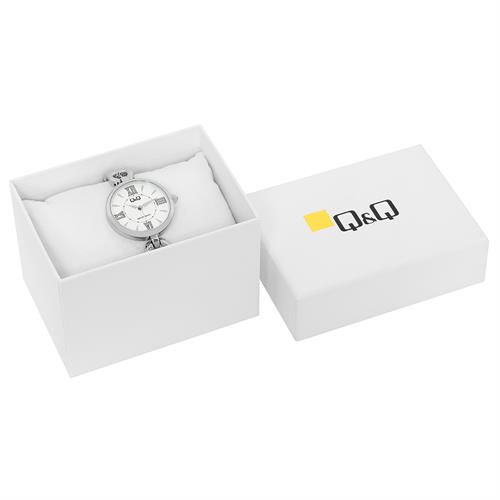 Đồng hồ Q&Q 30 mm Nữ F10A-001PY Màu Bạc