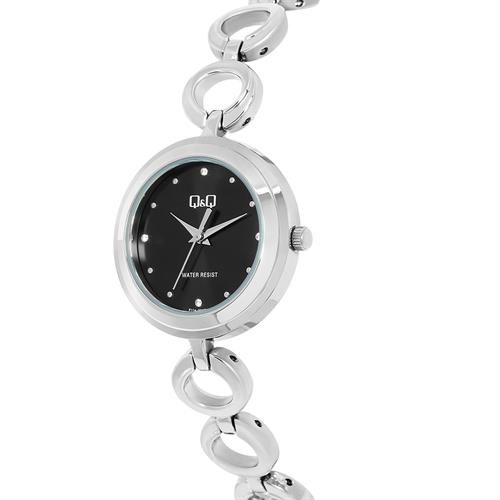 Đồng hồ Q&Q 30 mm Nữ F11A-002PY Màu Bạc