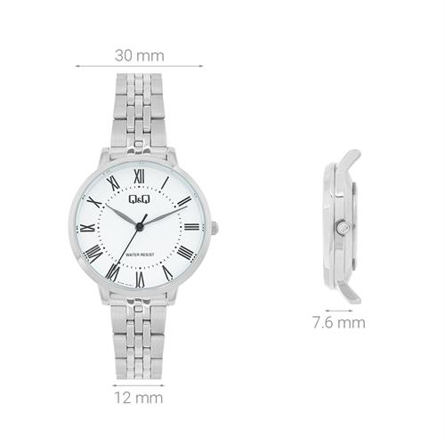 Đồng hồ Q&Q 30 mm Nữ Q48B-001PY Màu Bạc