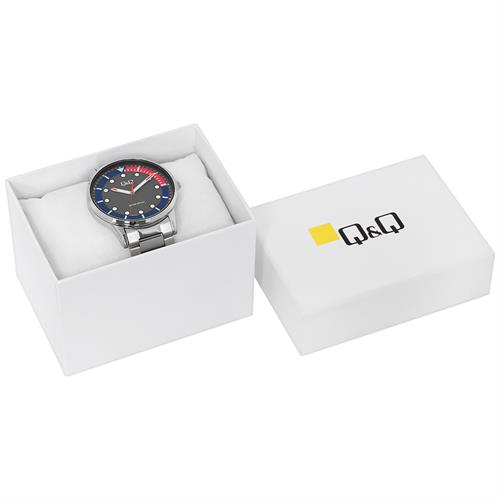 Đồng hồ Q&Q 40 mm Nam Q50B-002PY Màu Bạc