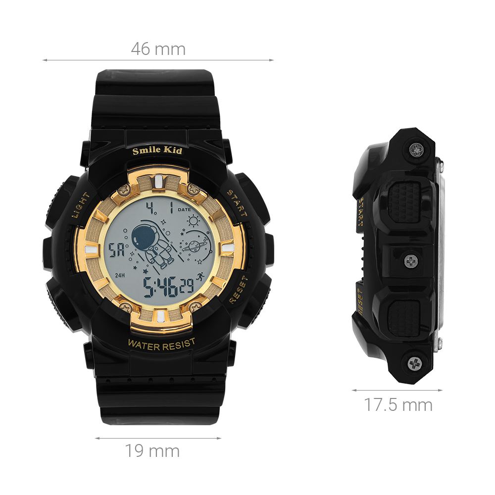 Đồng hồ Smile Kid 46 mm Trẻ em SL158-02 Màu Đen