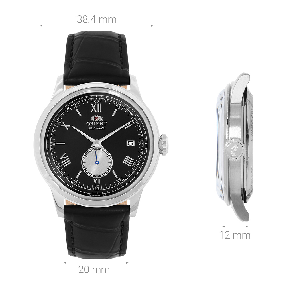 Đồng hồ Orient Small Bambino 38.4 mm Nam RA-AP0101B30B Màu Đen
