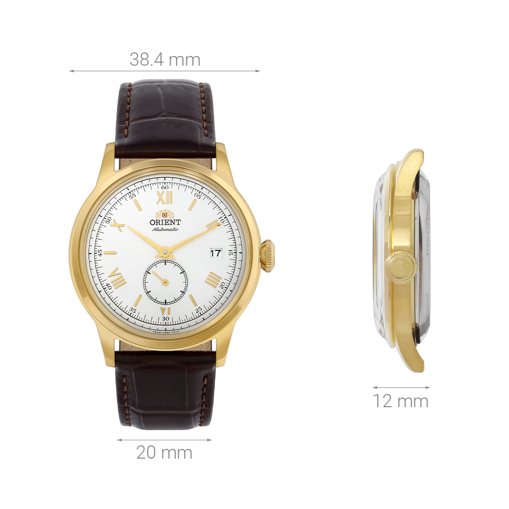 Đồng hồ Orient Small Bambino 38.4 mm Nam RA-AP0106S30B Màu Nâu
