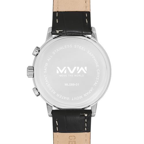Đồng hồ MVW Sport 41 mm Nam ML089-01 Màu Đen