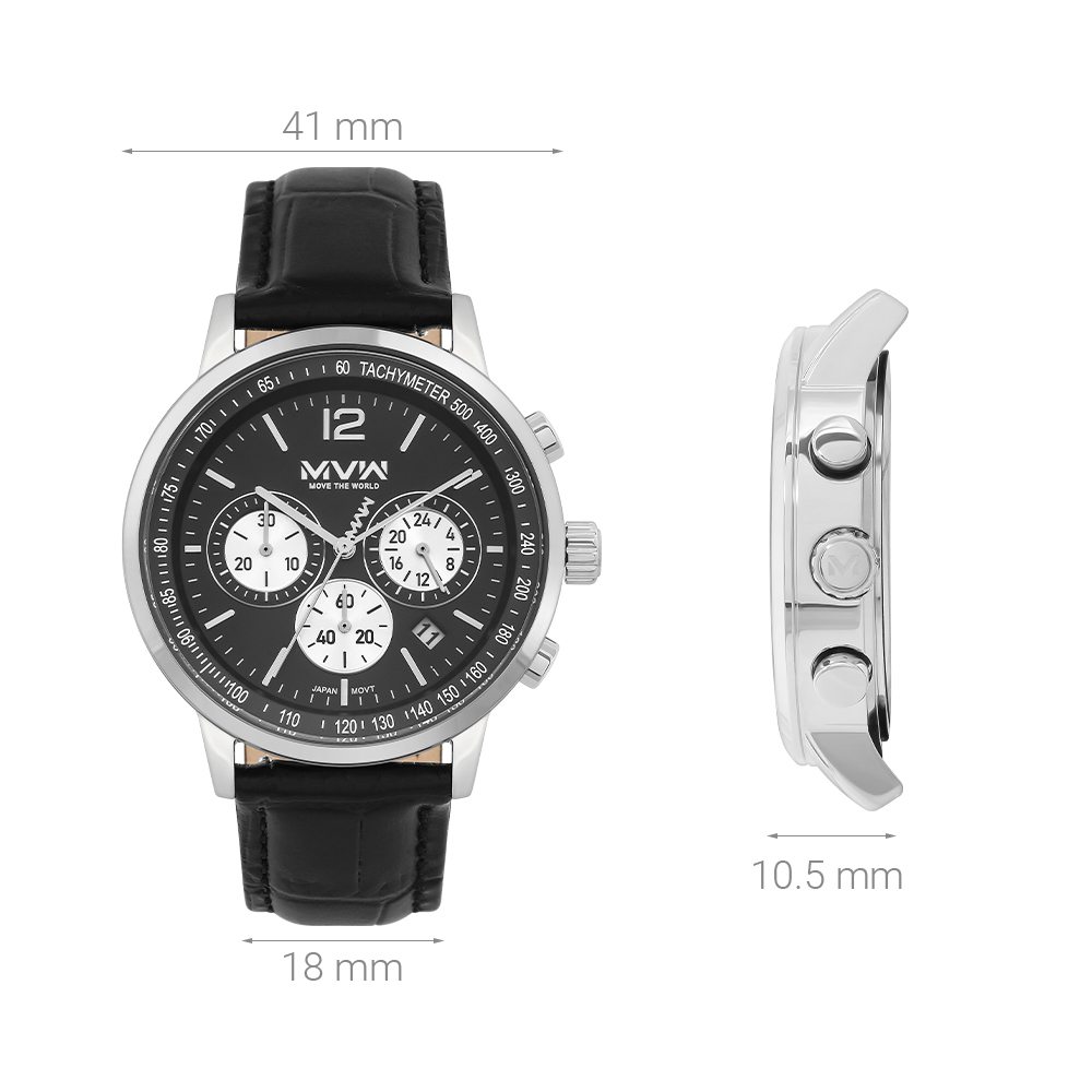 Đồng hồ MVW Sport 41 mm Nam ML089-01 - 6