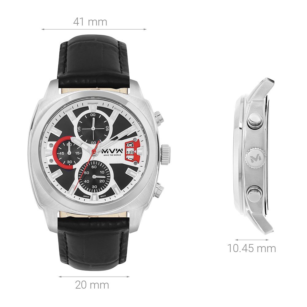 Đồng hồ MVW Sport 41 mm Nam ML090-01 - 6
