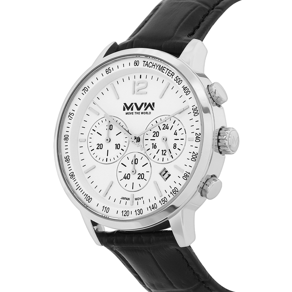 Đồng hồ MVW Sport 41 mm Nam ML089-02 Màu Đen