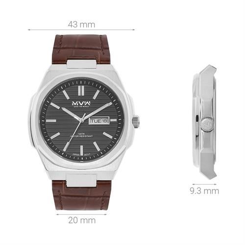 Đồng hồ MVW 43 mm Nam ML091-01 Màu Nâu