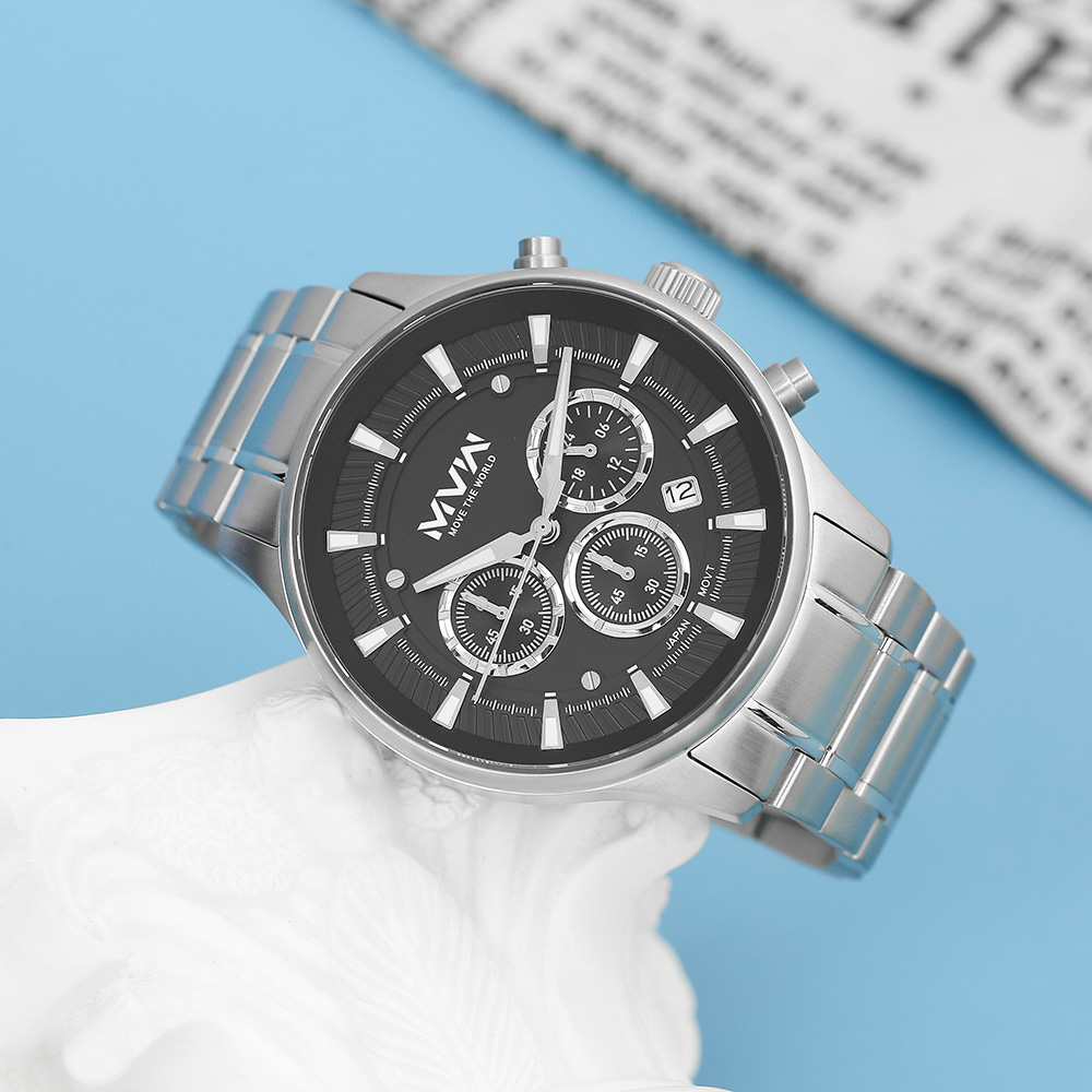 Đồng hồ MVW Sport 43 mm Nam MS099-02