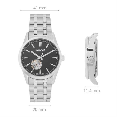 Đồng hồ MVW Star 41 mm Nam MSA102-02 Màu Bạc