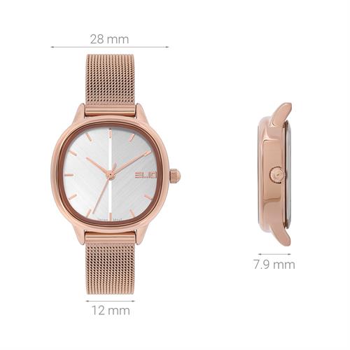 Đồng hồ Elio Elegant Lady 28 mm Nữ ES164-01 Màu Vàng Hồng