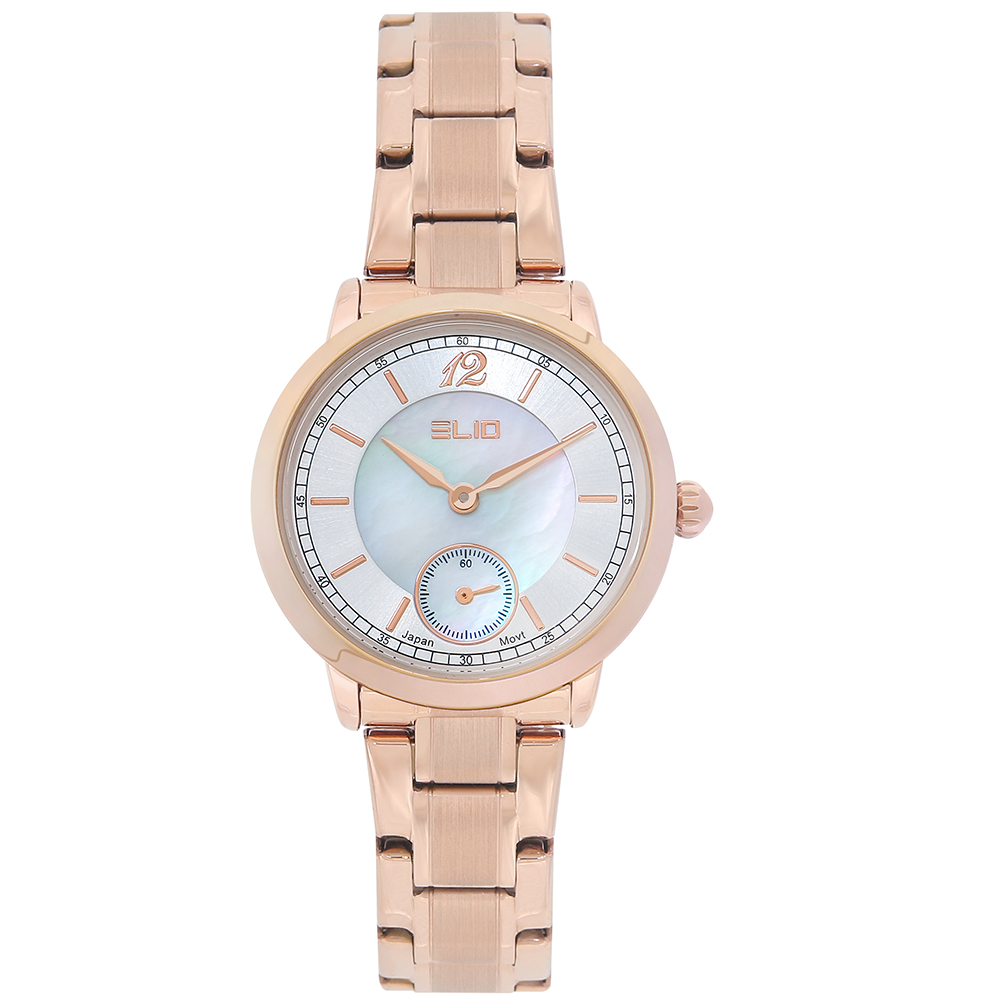 Đồng hồ Elio Sunshine 29 mm Nữ ES165-02 Màu Vàng Hồng
