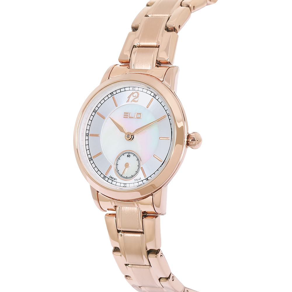 Đồng hồ Elio Sunshine 29 mm Nữ ES165-02 Màu Vàng Hồng